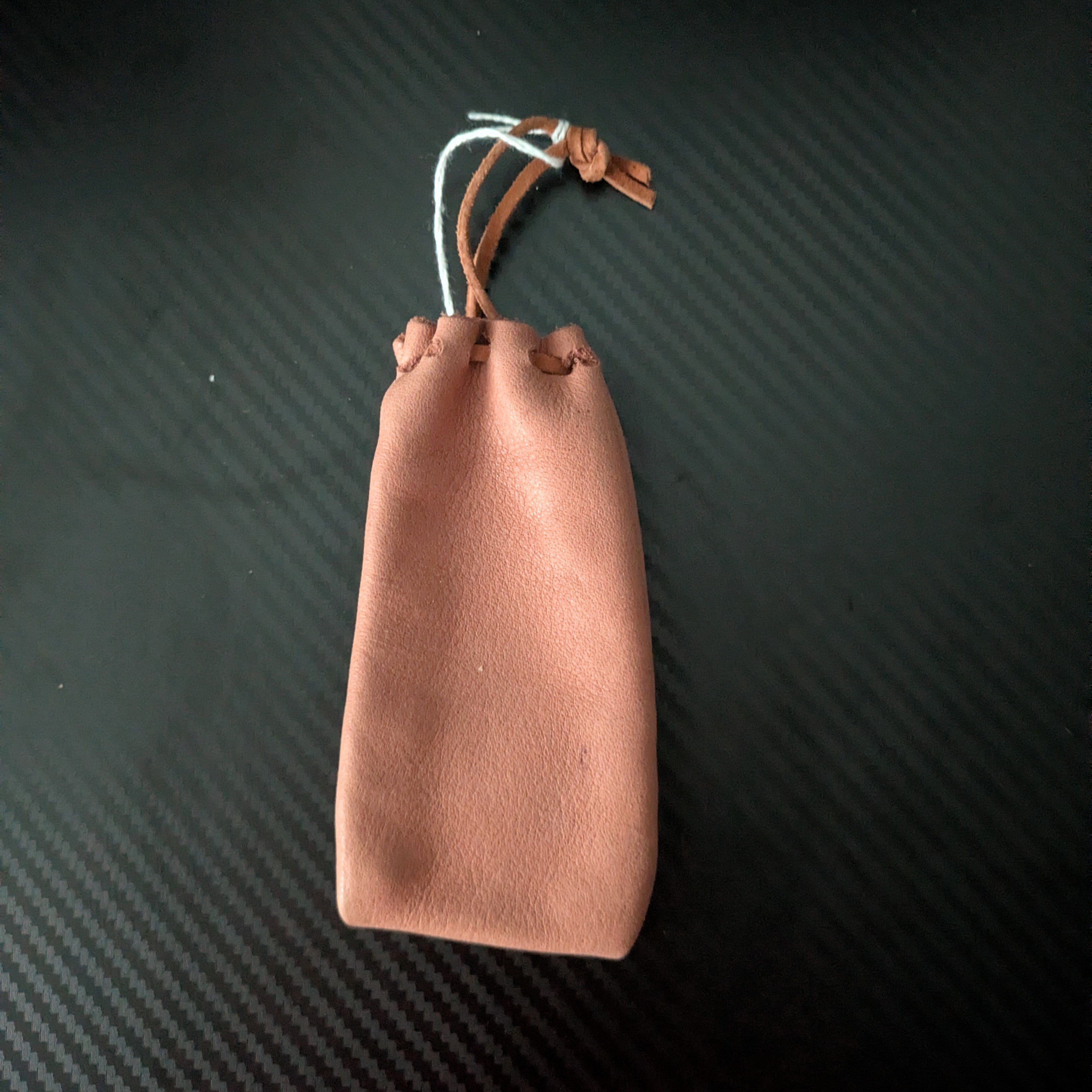Brown Smooth Genuine Leather Pouch