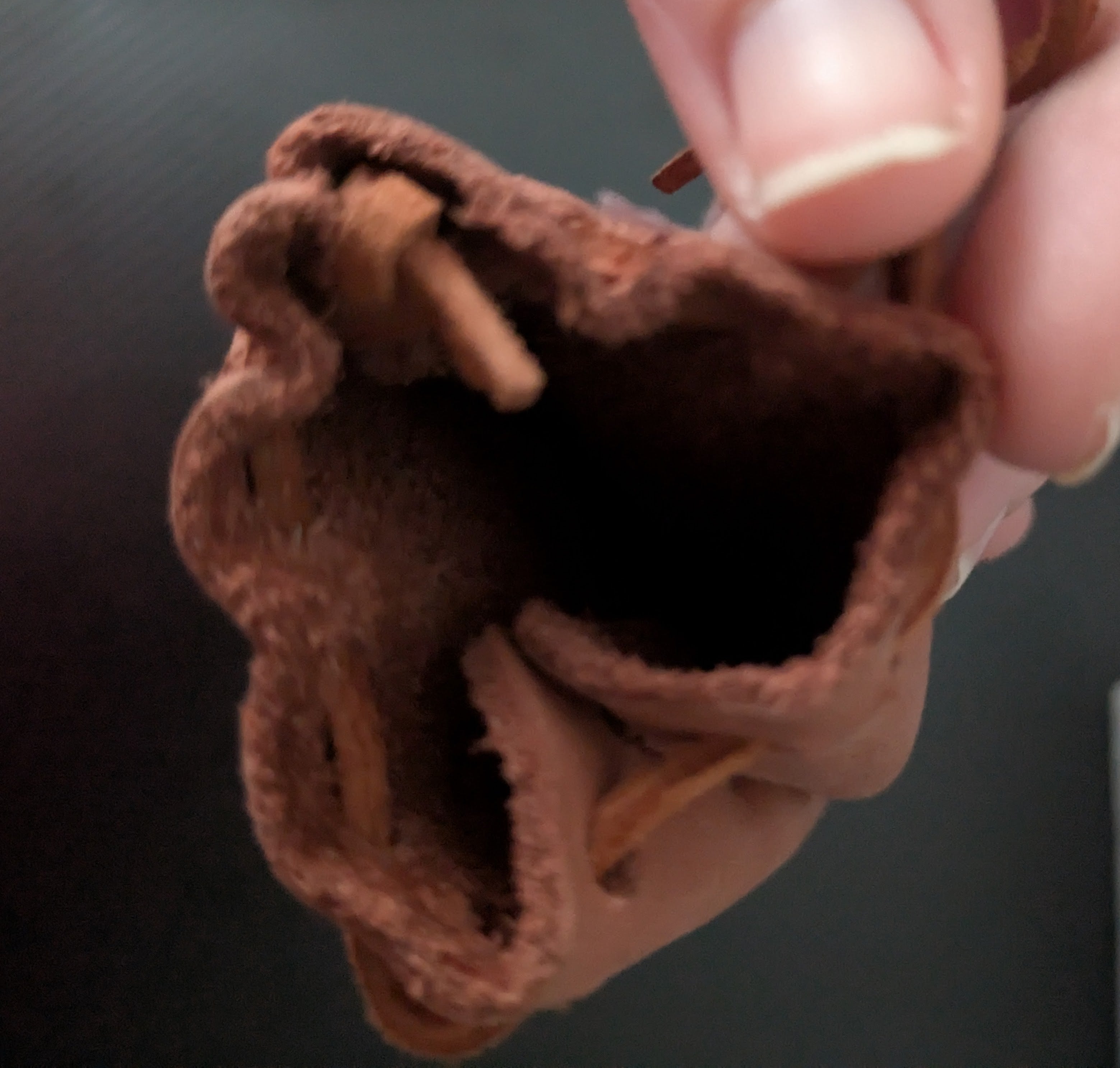 Brown Smooth Genuine Leather Pouch